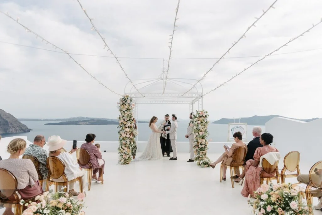 Cindy & Trevor wedding at Diamond Rock Venue, Santorini