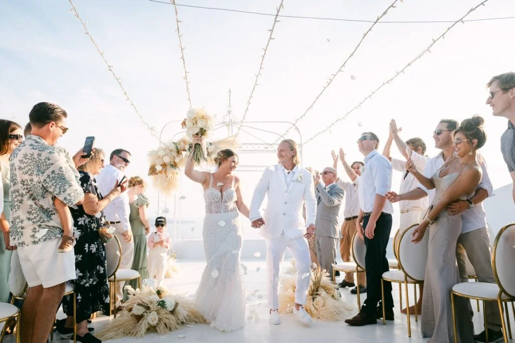 Jena & Cale wedding at Diamond Rock Venue, Santorini