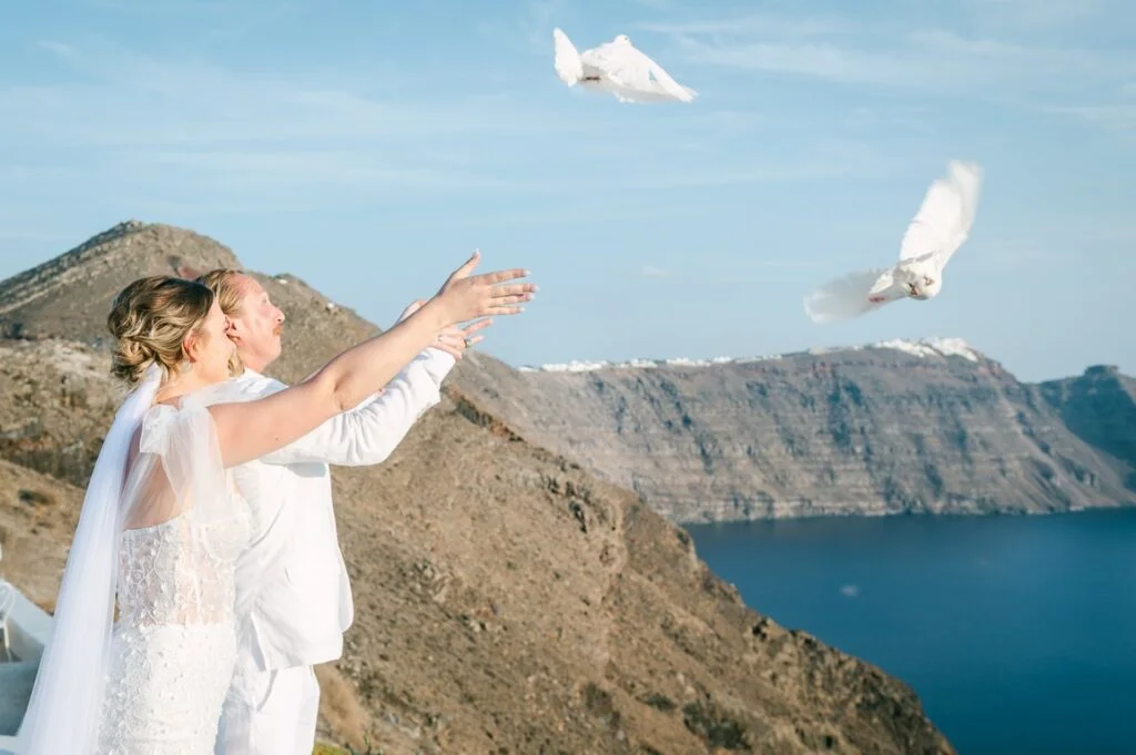 Jena & Cale wedding at Diamond Rock Venue, Santorini
