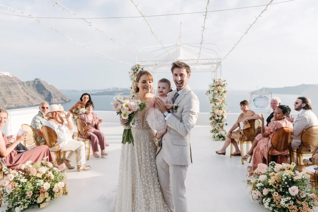 Cindy & Trevor wedding at Diamond Rock Venue, Santorini