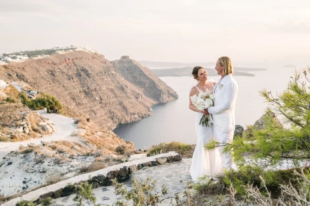 Jena & Cale wedding at Diamond Rock Venue, Santorini