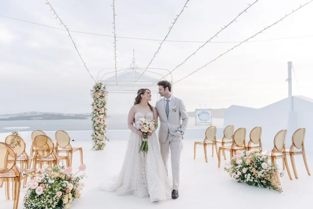 Cindy & Trevor wedding at Diamond Rock Venue, Santorini
