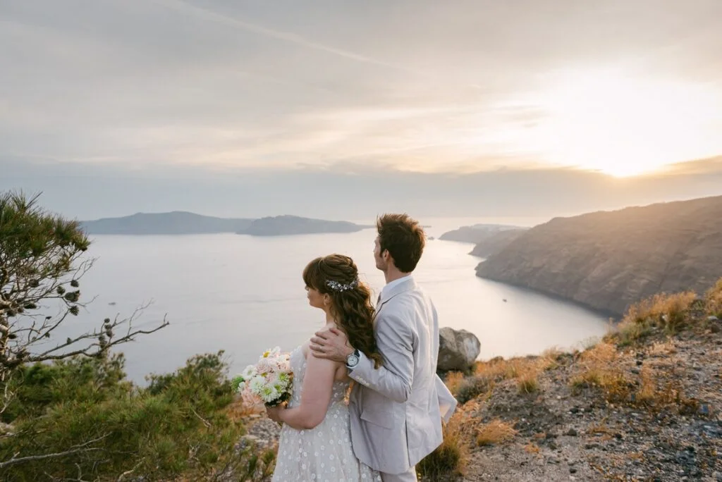 Cindy & Trevor wedding at Diamond Rock Venue, Santorini