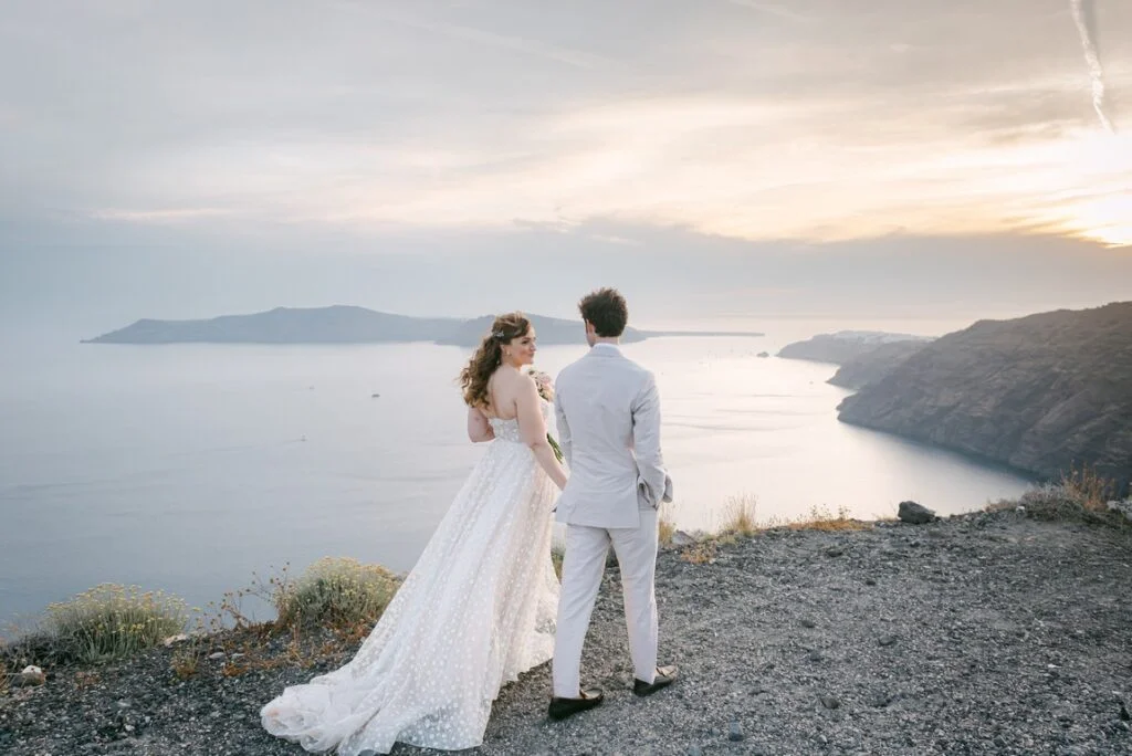 Cindy & Trevor wedding at Diamond Rock Venue, Santorini