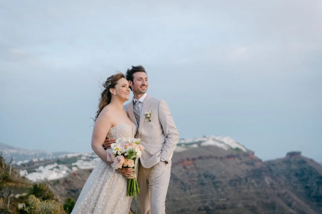 Cindy & Trevor wedding at Diamond Rock Venue, Santorini