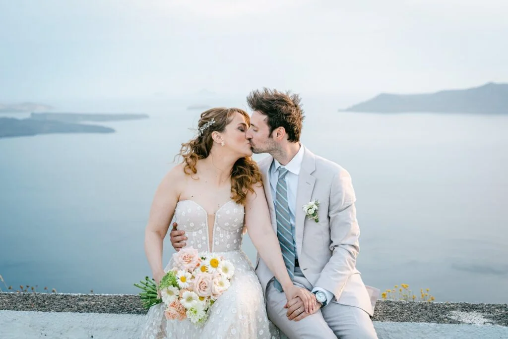 Cindy & Trevor wedding at Diamond Rock Venue, Santorini