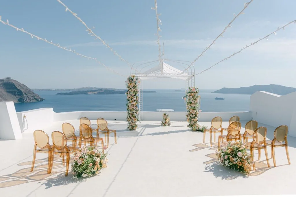 Cindy & Trevor wedding at Diamond Rock Venue, Santorini