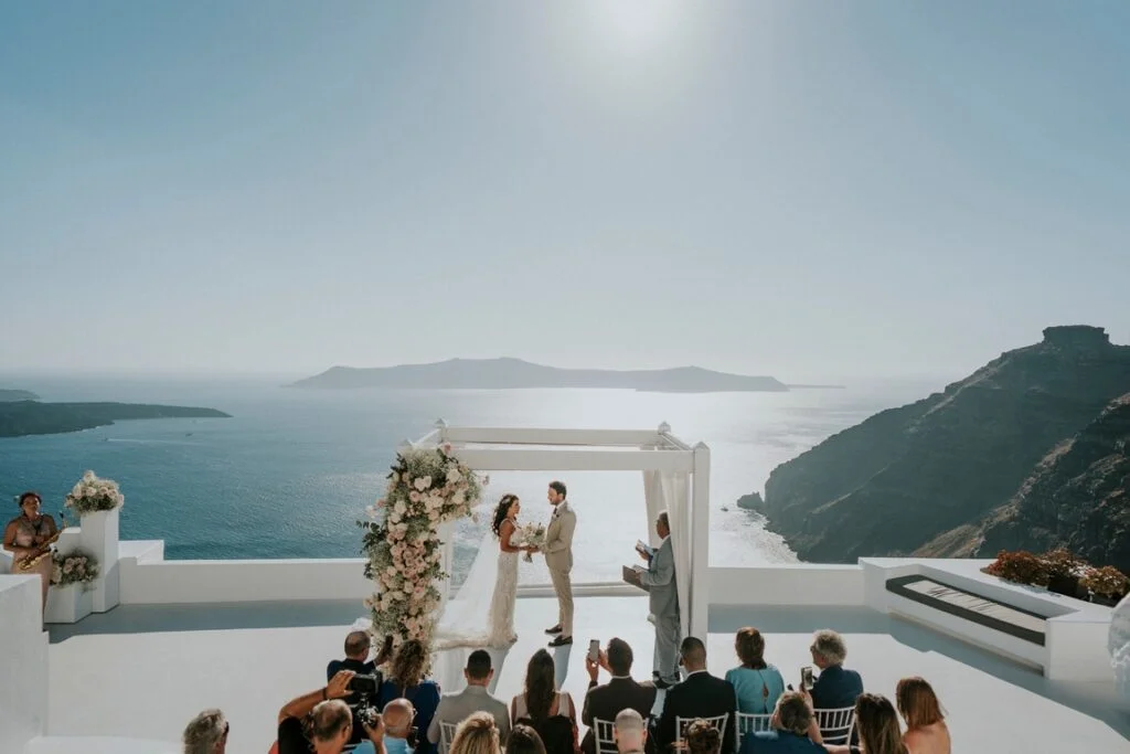 Silvia e Francesco wedding at Dana Villas , Santorini