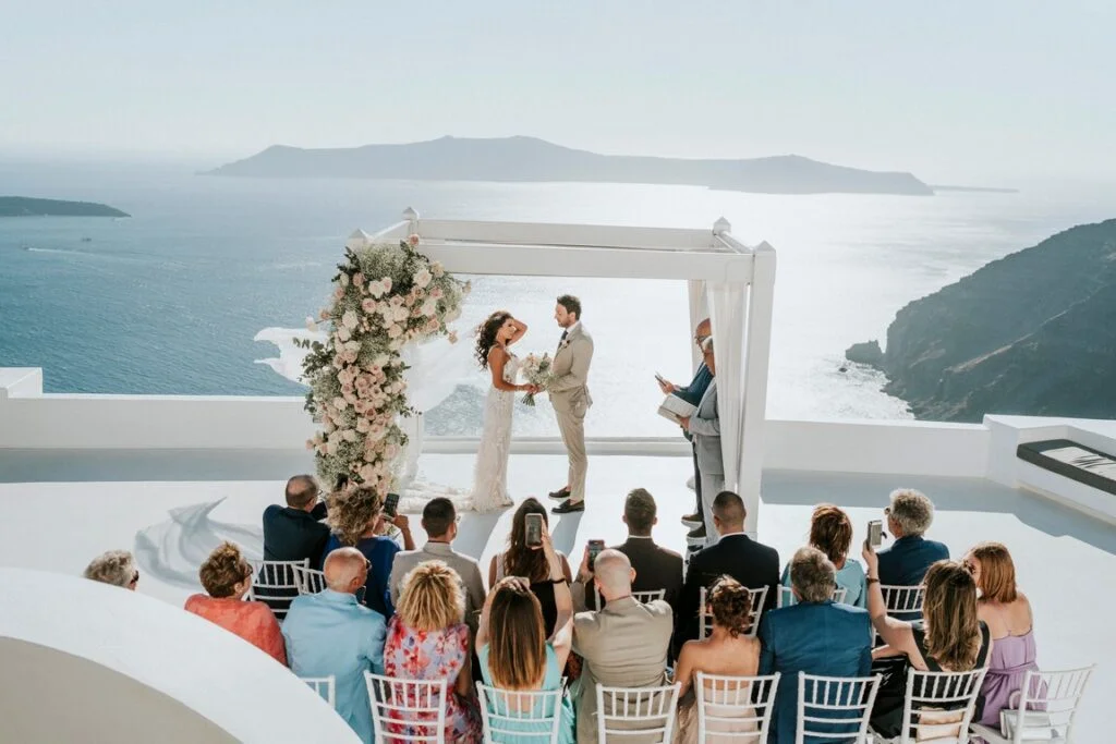 Silvia e Francesco wedding at Dana Villas , Santorini