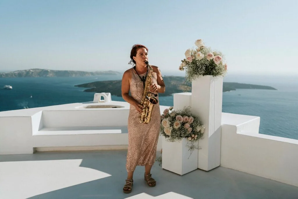 Silvia e Francesco wedding at Dana Villas , Santorini