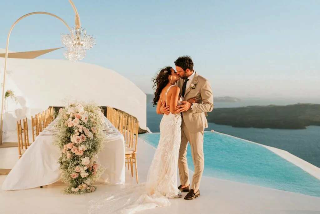 Silvia e Francesco wedding at Dana Villas , Santorini
