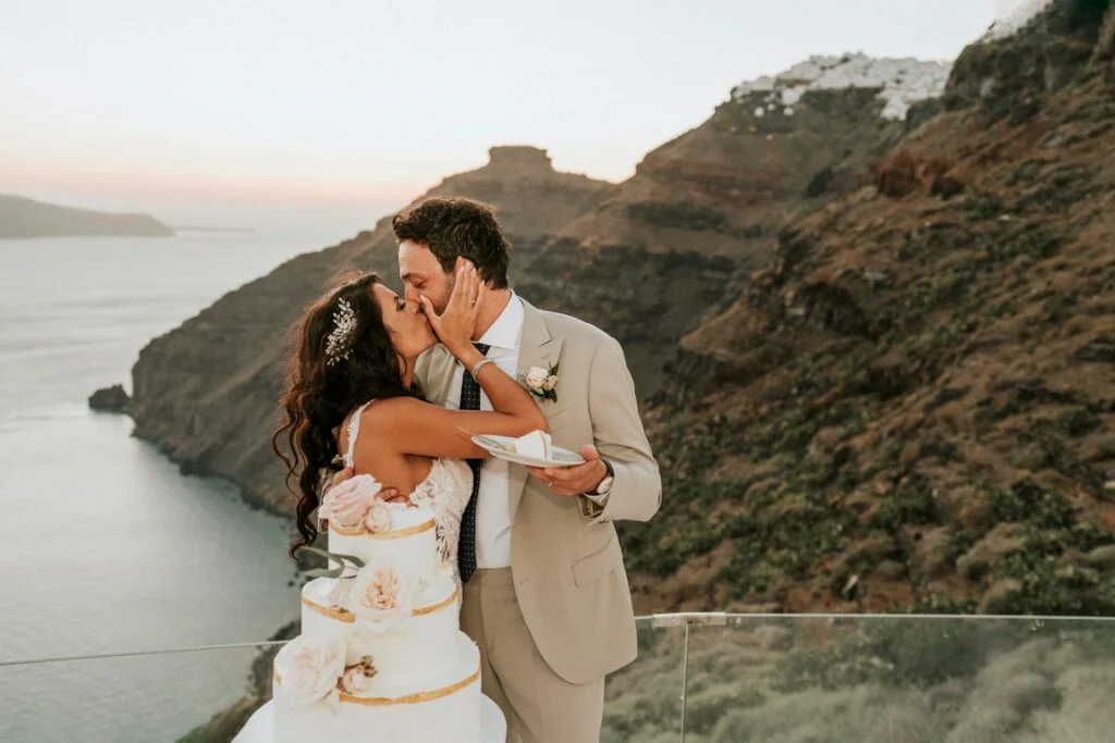 Silvia e Francesco wedding at Dana Villas , Santorini