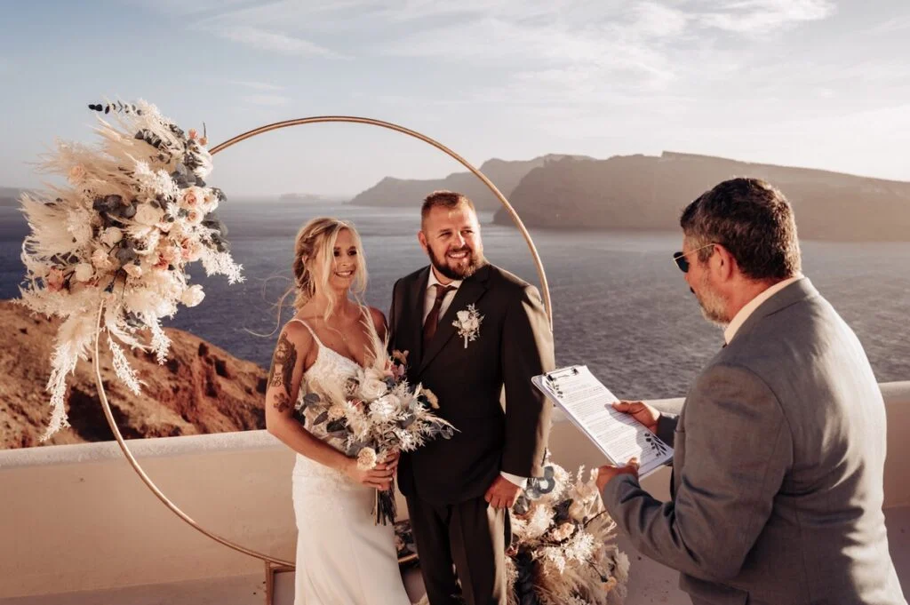Brittany & Brian wedding at Love Cave Venue, Santorini