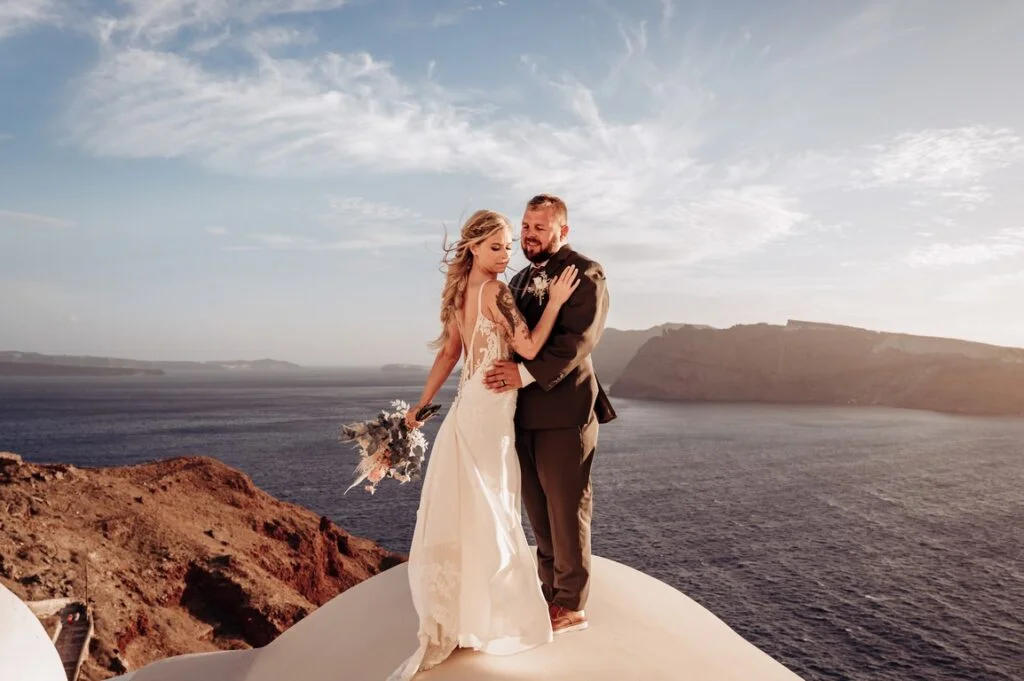 Brittany & Brian wedding at Love Cave Venue, Santorini