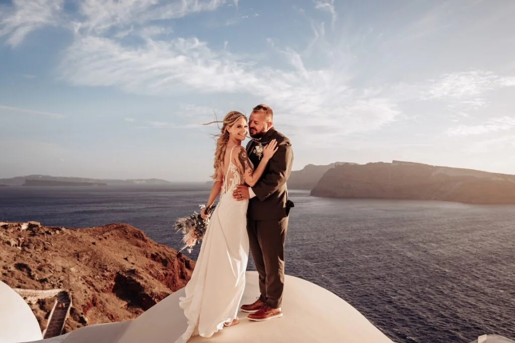 Brittany & Brian wedding at Love Cave Venue, Santorini
