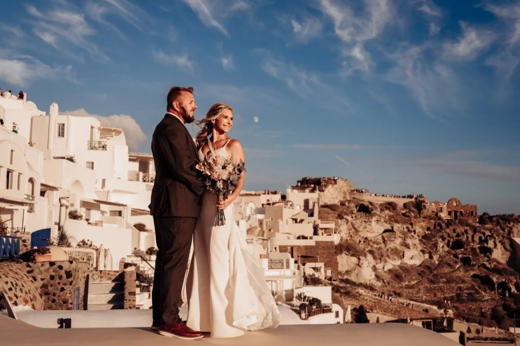 Brittany & Brian wedding at Love Cave Venue, Santorini