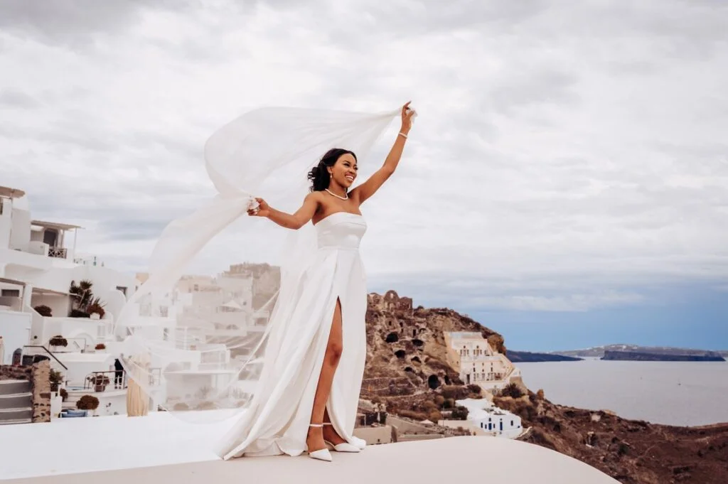 Mary & Joshua wedding at Love Cave Venue, Santorini