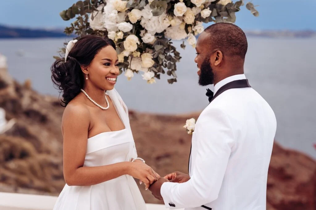 Mary & Joshua wedding at Love Cave Venue, Santorini