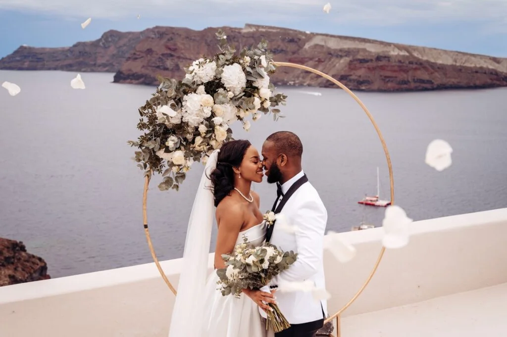 Mary & Joshua wedding at Love Cave Venue, Santorini
