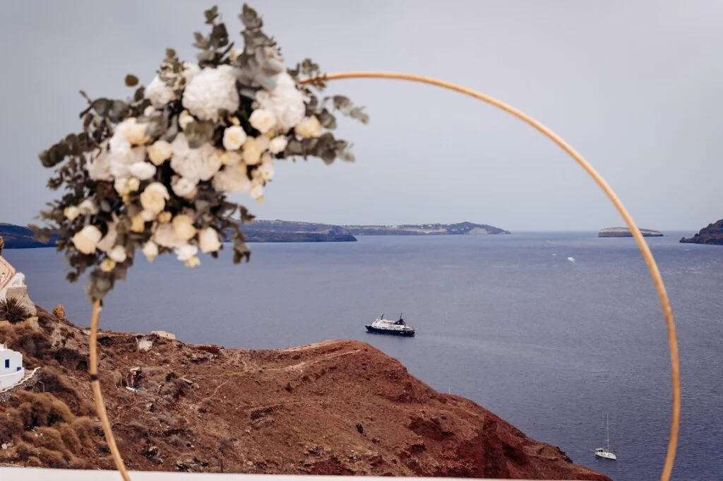 Mary & Joshua wedding at Love Cave Venue, Santorini