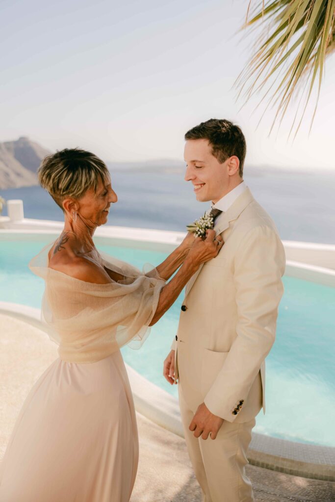 Sara & Luca wedding at Diamond Rock Venue, Santorini