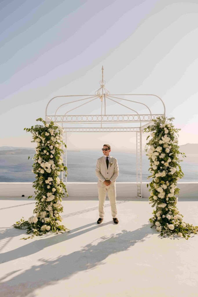 Sara & Luca wedding at Diamond Rock Venue, Santorini