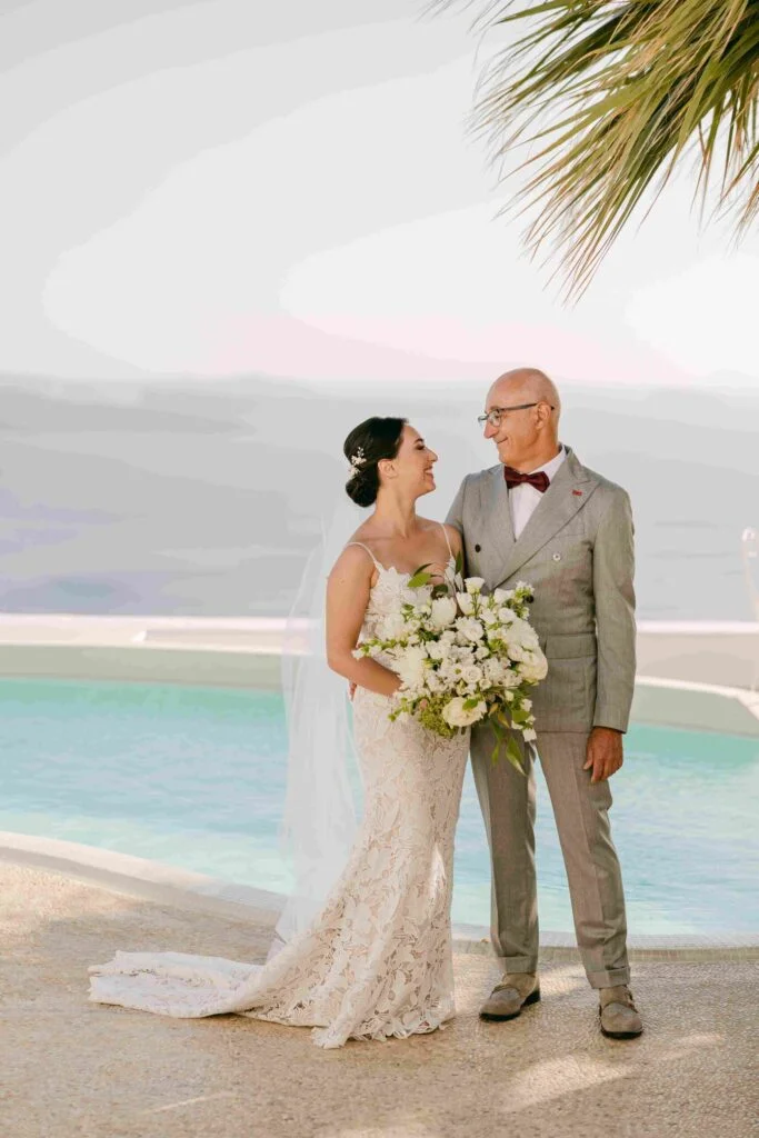 Sara & Luca wedding at Diamond Rock Venue, Santorini