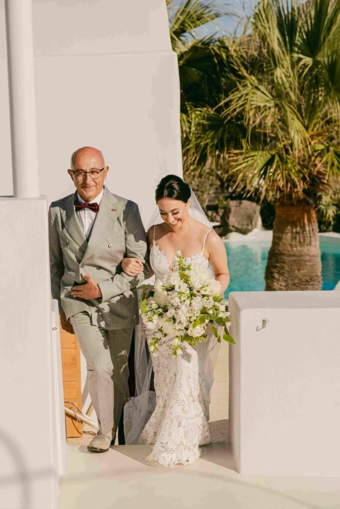 Sara & Luca wedding at Diamond Rock Venue, Santorini