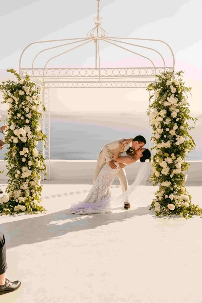 Sara & Luca wedding at Diamond Rock Venue, Santorini