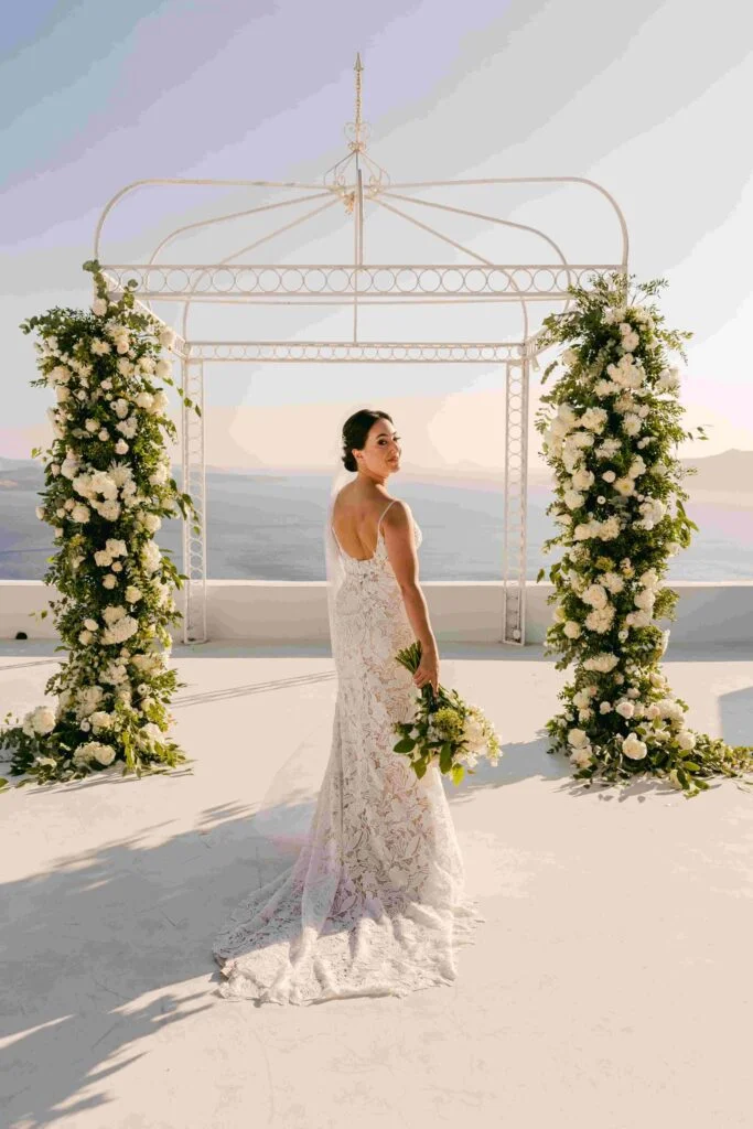 Sara & Luca wedding at Diamond Rock Venue, Santorini