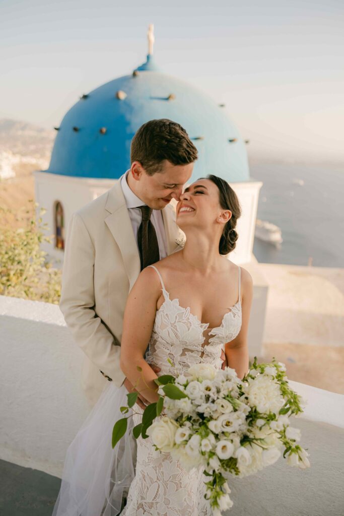 Sara & Luca wedding at Diamond Rock Venue, Santorini