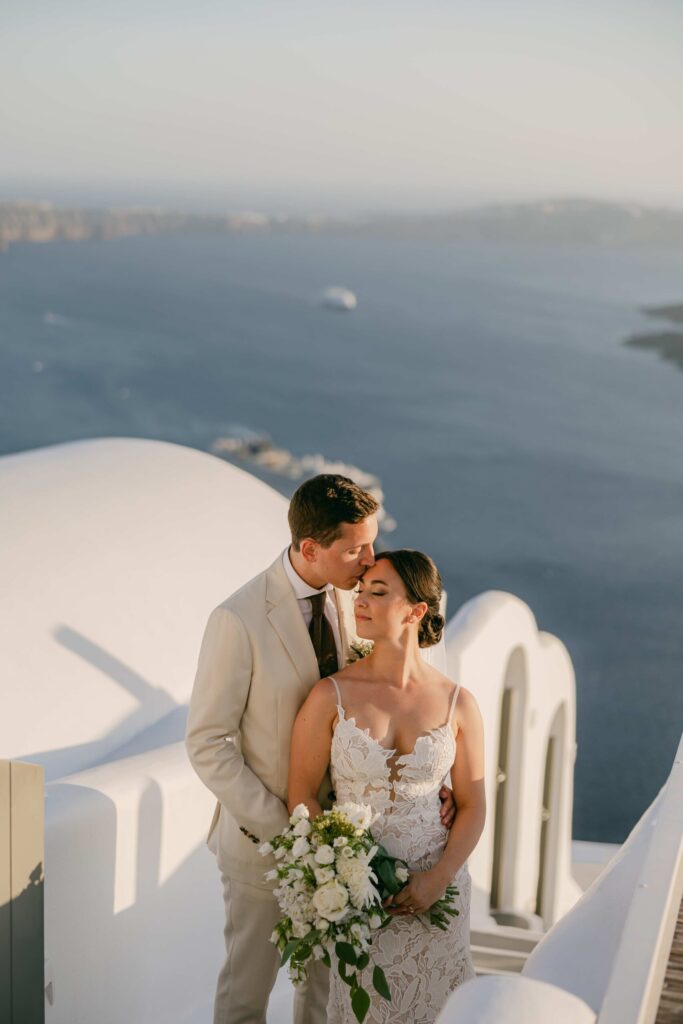 Sara & Luca wedding at Diamond Rock Venue, Santorini