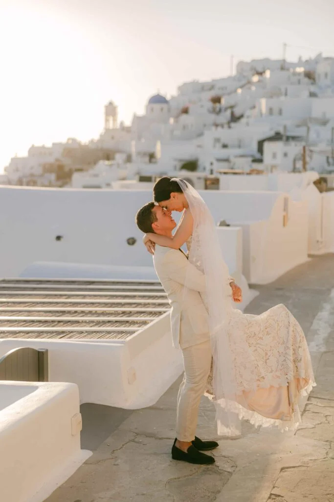 Sara & Luca wedding at Diamond Rock Venue, Santorini