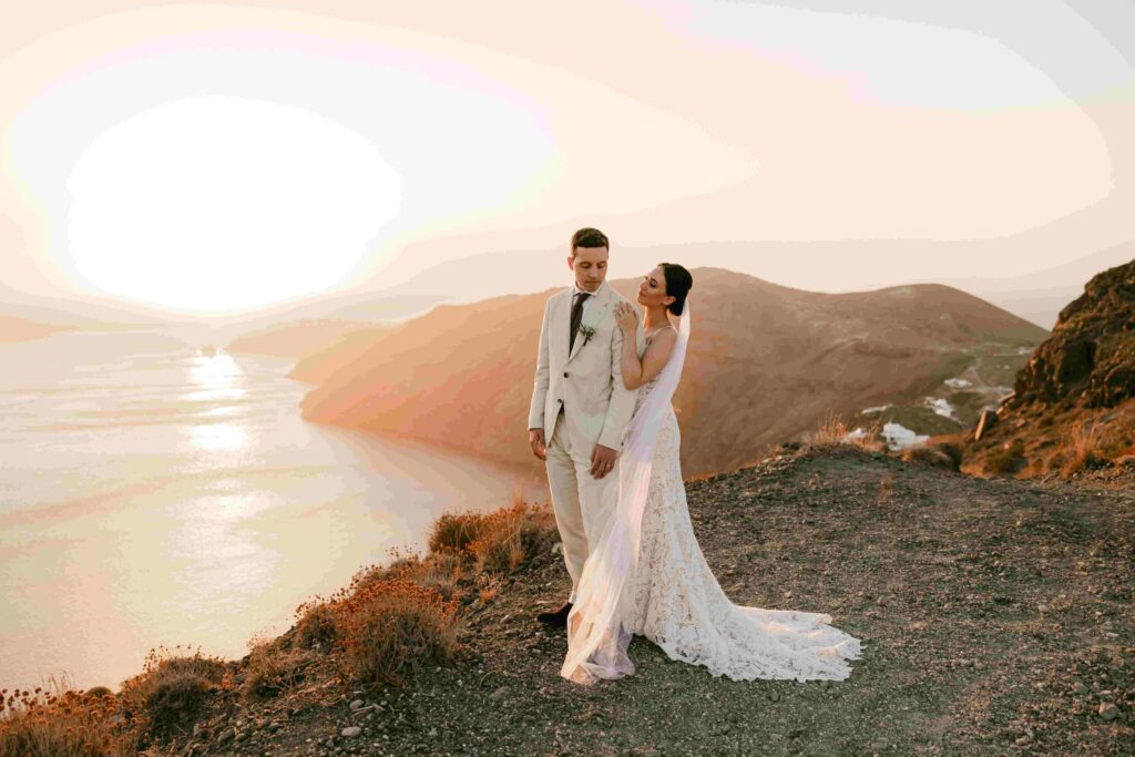 Sara & Luca wedding at Diamond Rock Venue, Santorini