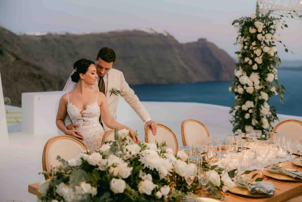 Sara & Luca wedding at Diamond Rock Venue, Santorini