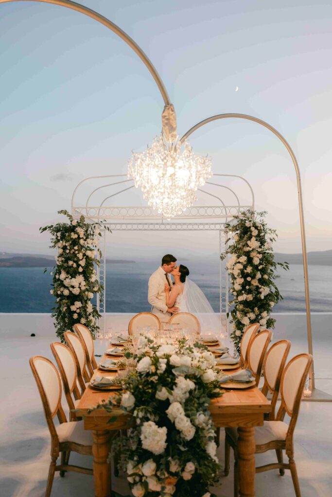 Sara & Luca wedding at Diamond Rock Venue, Santorini