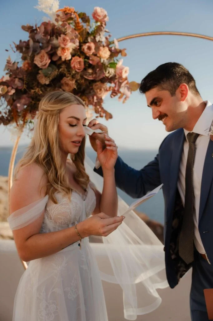 Alexis & Taurun wedding at Love Cave Venue, Santorini