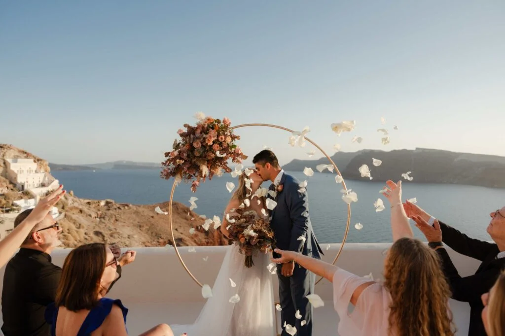 Alexis & Taurun wedding at Love Cave Venue, Santorini
