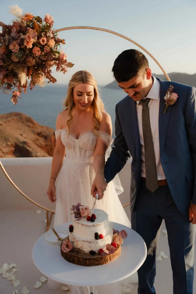 Alexis & Taurun wedding at Love Cave Venue, Santorini