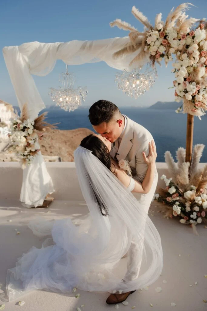 Jabnia & Alvaro wedding at Love Cave Venue, Santorini
