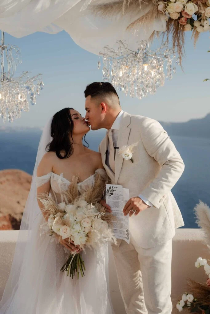 Jabnia & Alvaro wedding at Love Cave Venue, Santorini