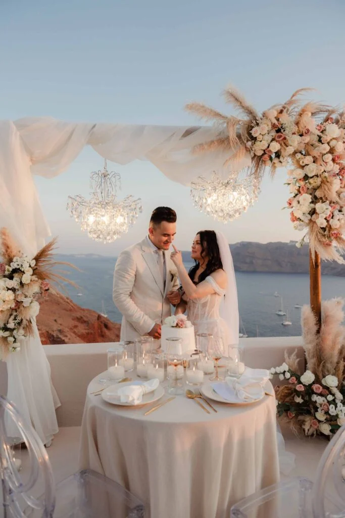 Jabnia & Alvaro wedding at Love Cave Venue, Santorini