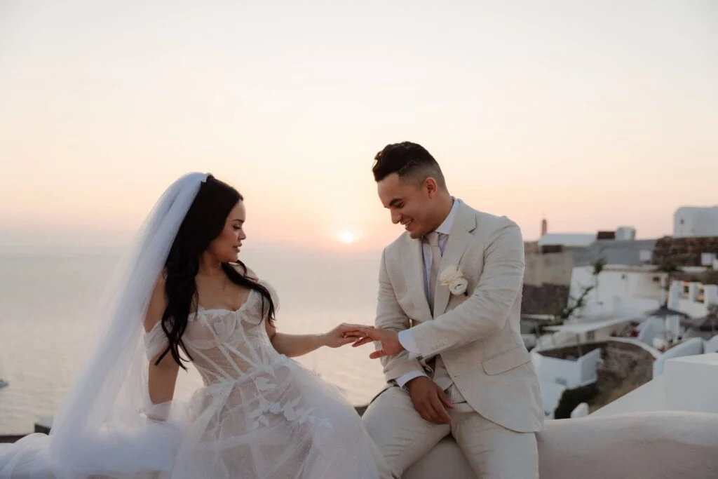 Jabnia & Alvaro wedding at Love Cave Venue, Santorini
