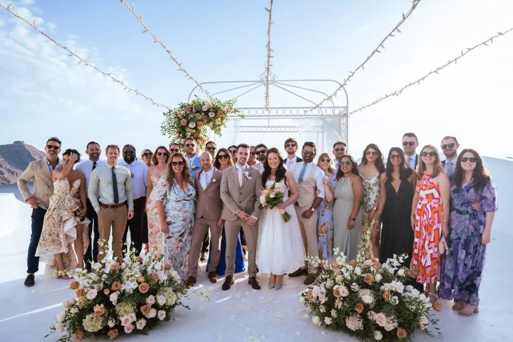 Jerry & Jay wedding at Diamond Rock Venue, Santorini