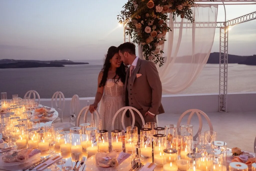 Jerry & Jay wedding at Diamond Rock Venue, Santorini