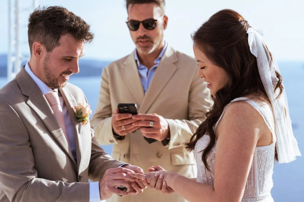 Jerry & Jay wedding at Diamond Rock Venue, Santorini