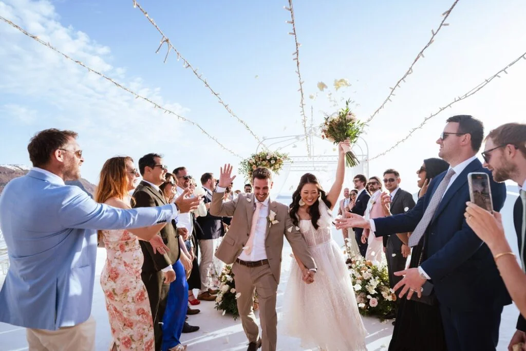 Jerry & Jay wedding at Diamond Rock Venue, Santorini