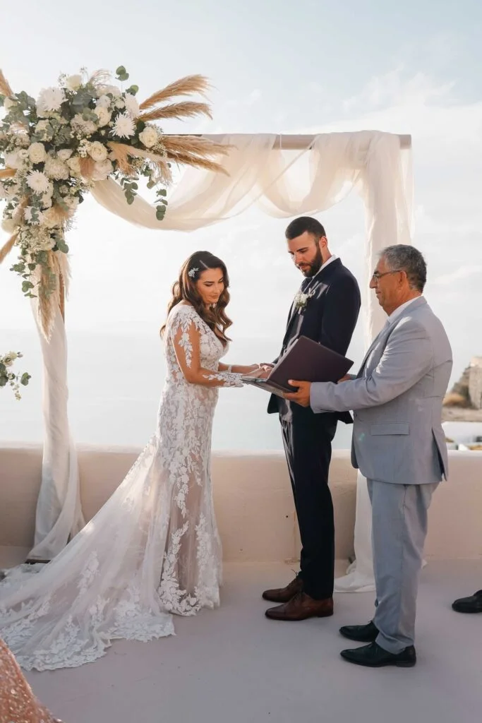 Liz & Bill wedding at Love Cave Venue, Santorini