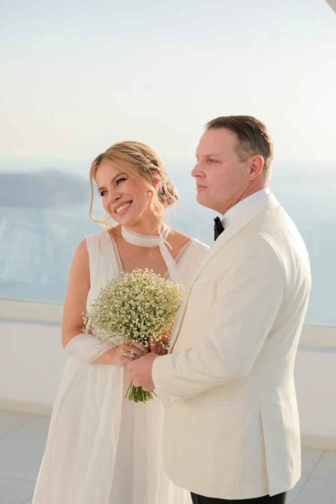 Marta & Paul wedding at Santo Wine Venue, Santorini