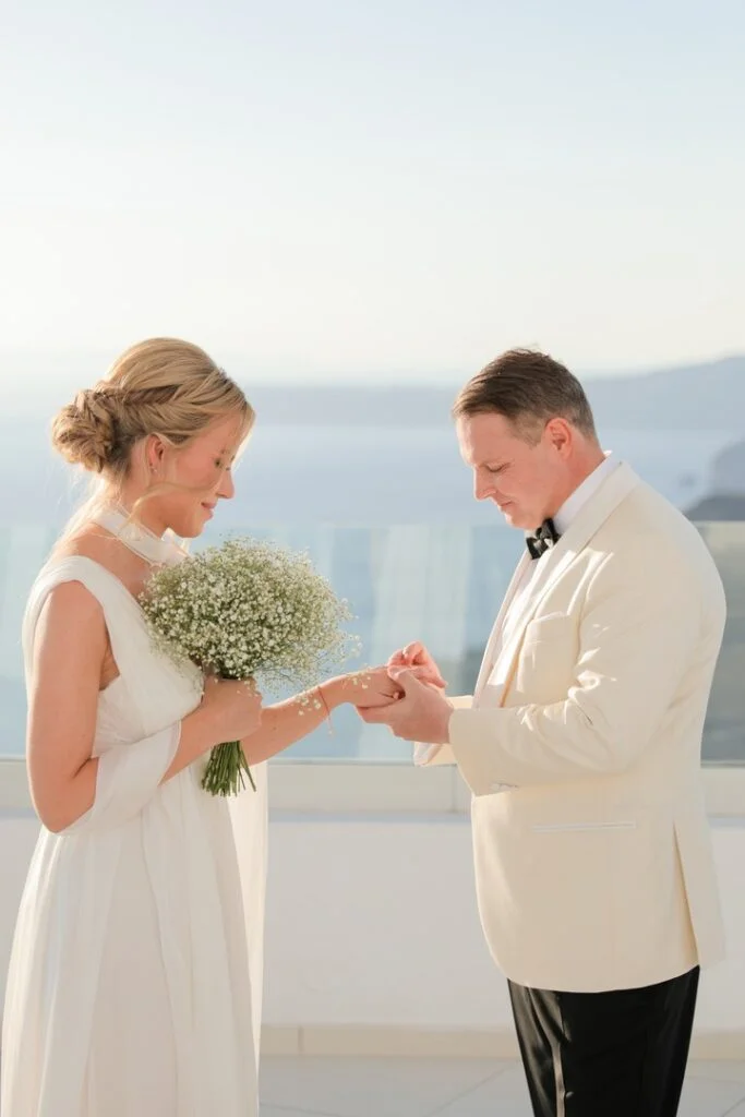 Marta & Paul wedding at Santo Wine Venue, Santorini